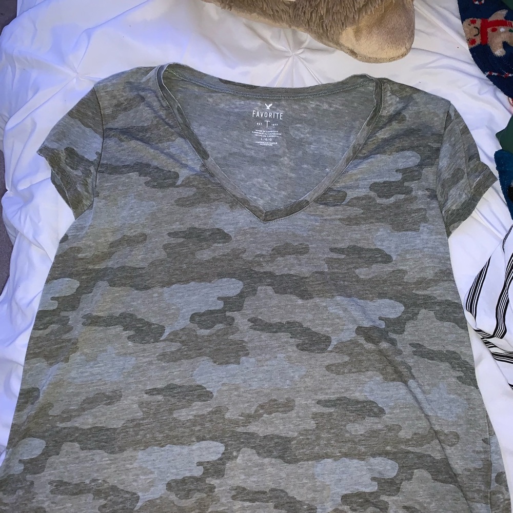 camo american eagle soft and sexy tshirt